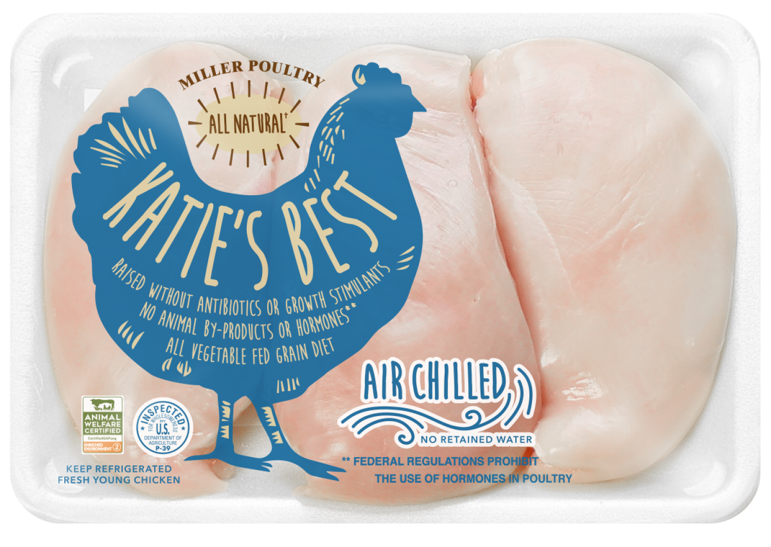 slide 1 of 2, Katie's Best Chicken Breasts, per lb