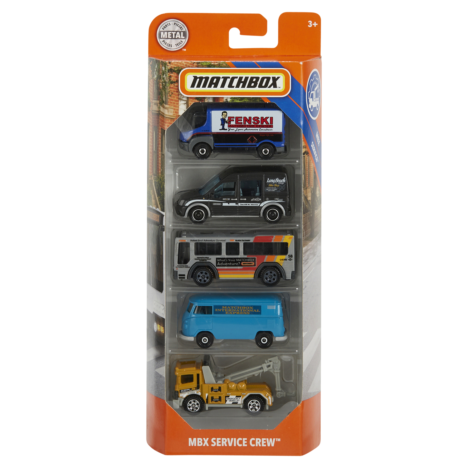 slide 1 of 2, Matchbox 3+ MBX City Drivers Toy Cars 5 ea, 5 ct