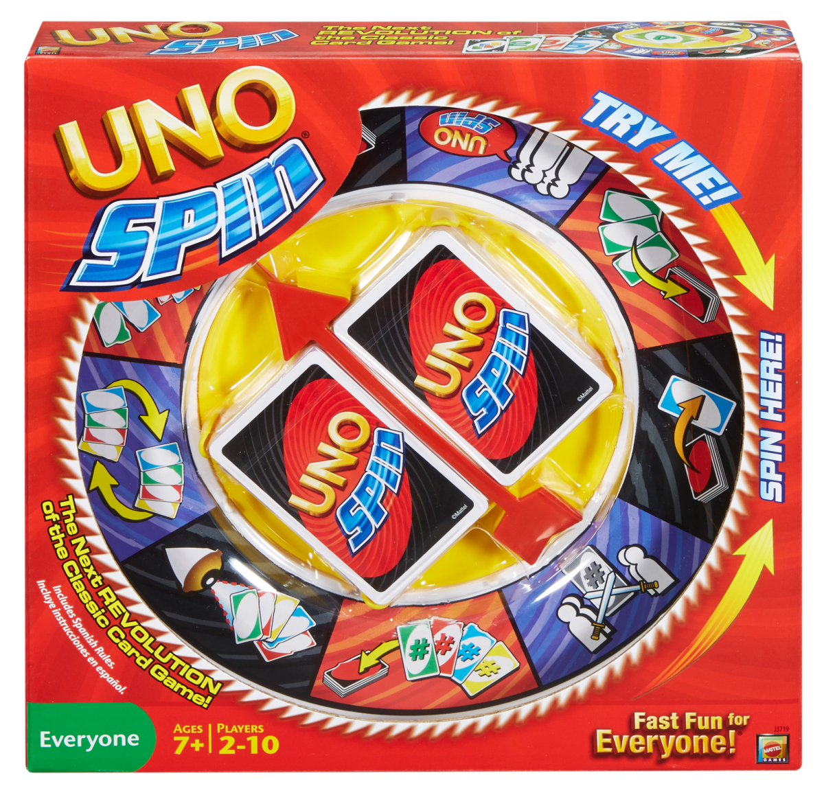 slide 1 of 2, UNO SPIN Card Game, 1 ct