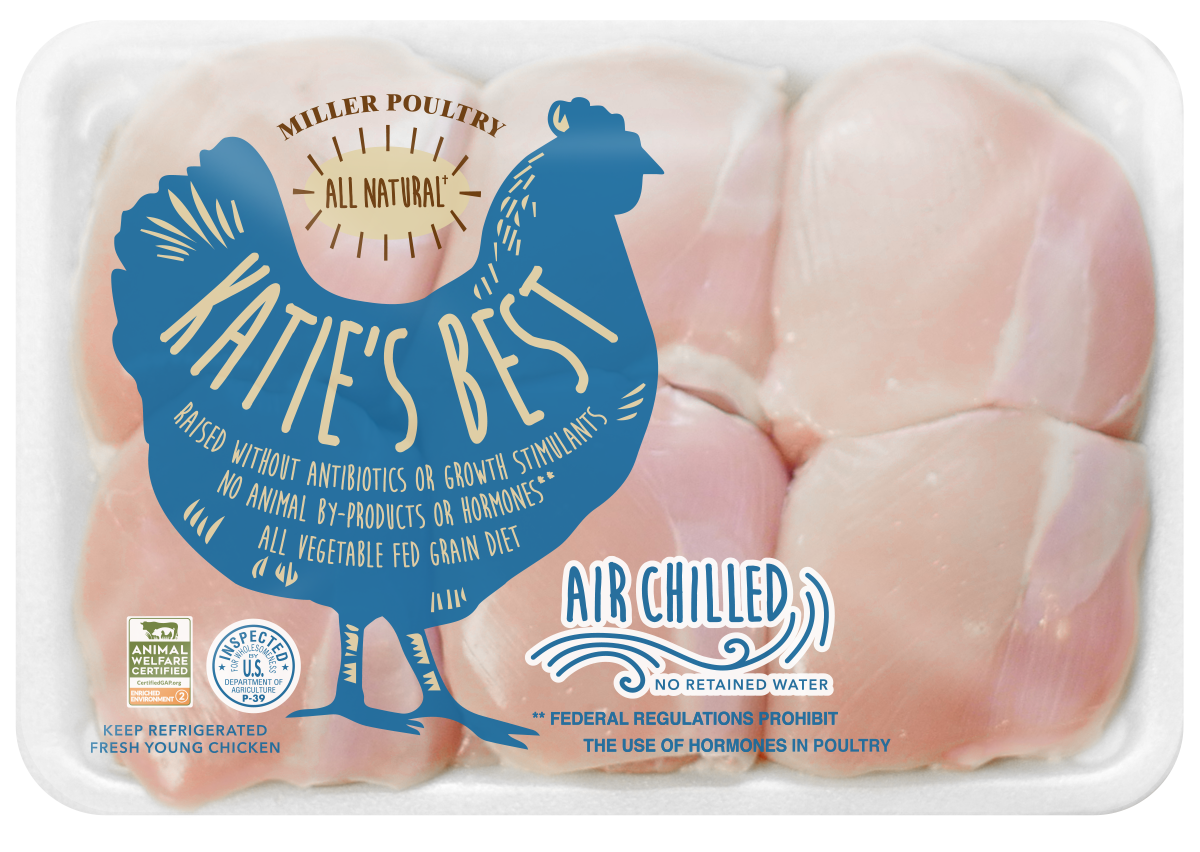 slide 1 of 9, KATIES BEST Katie's Best Boneless Skinless Chicken Thighs, per lb