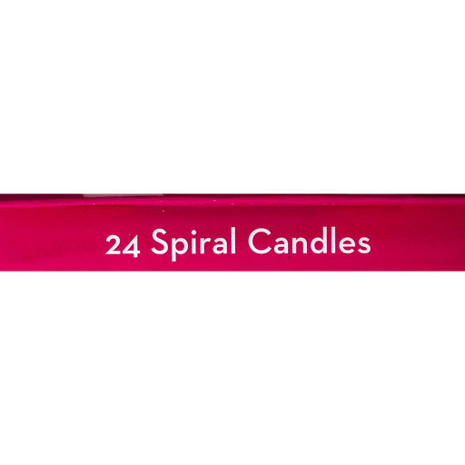slide 4 of 8, Culpitt Candles Spiral Red - 24 Count, 24 ct