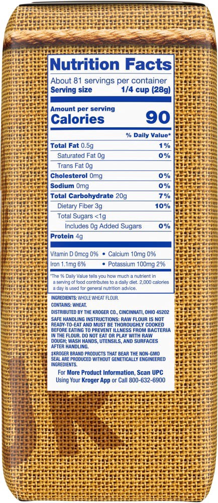 slide 2 of 5, Kroger White Whole Wheat Milled Flour, 5 lb