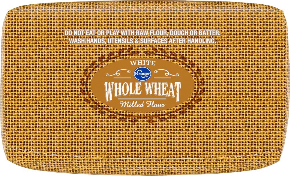 slide 5 of 5, Kroger White Whole Wheat Milled Flour, 5 lb