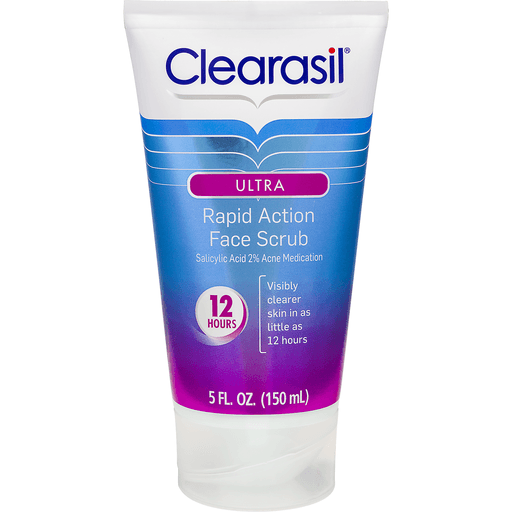 slide 2 of 8, Clearasil Ultra Rapid Action Face Scrub, 5 fl oz