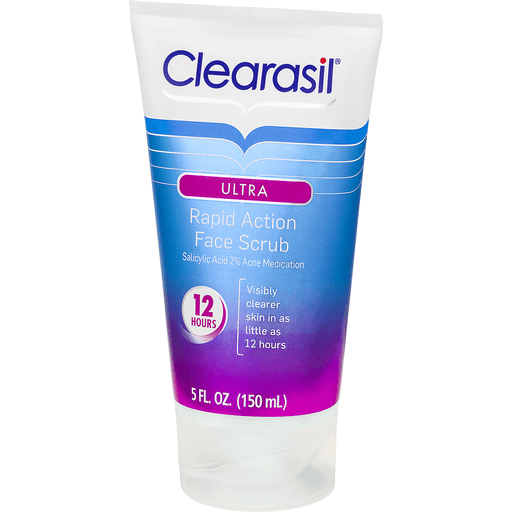 slide 4 of 8, Clearasil Ultra Rapid Action Face Scrub, 5 fl oz