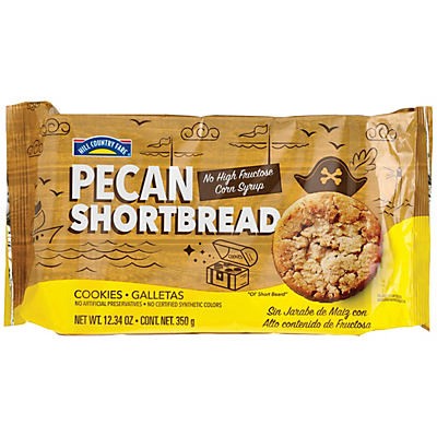 slide 1 of 1, Hill Country Fare Pecan Shortbread Cookies, 12.34 oz