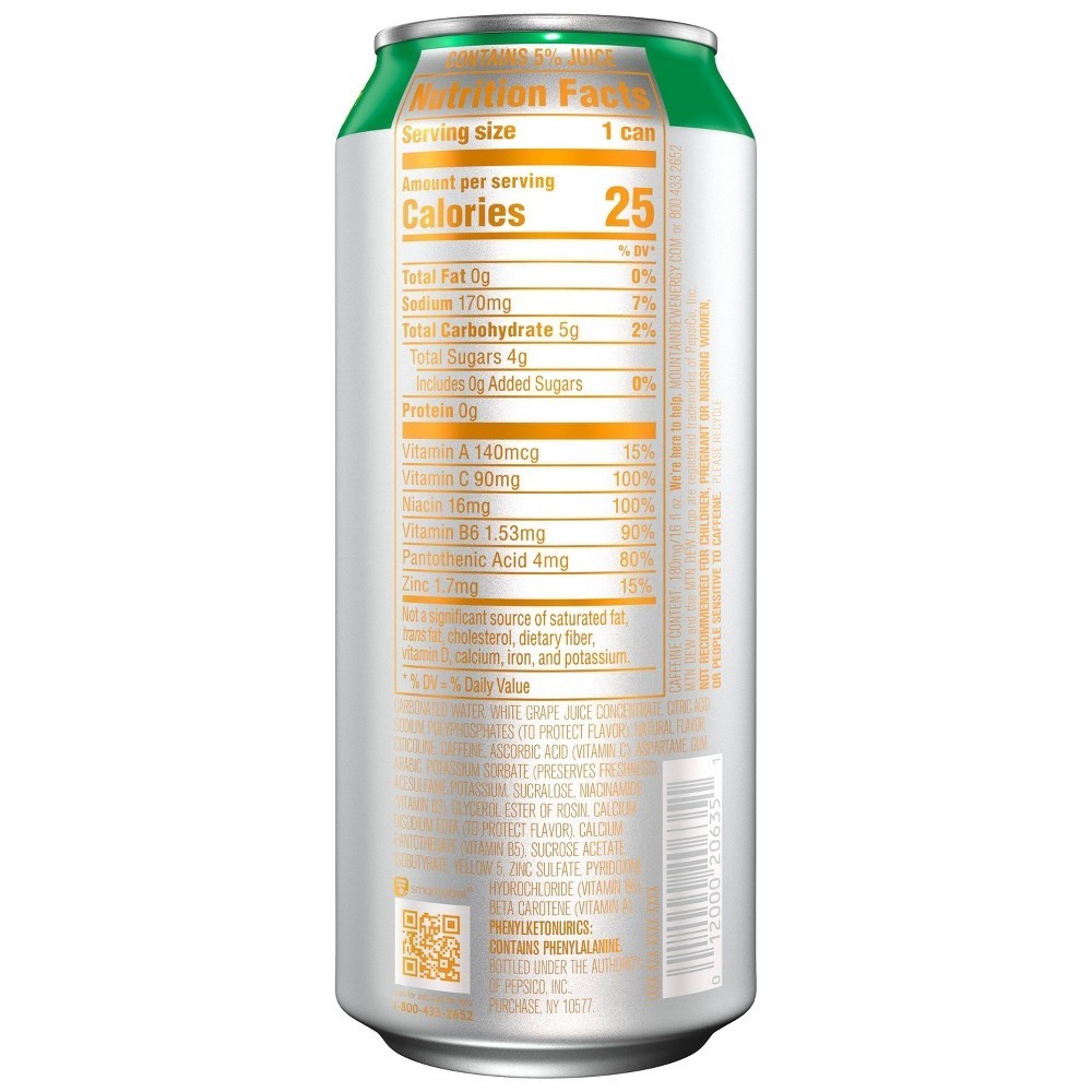 slide 3 of 4, Mountain Dew Energy Energy Drink Tropical Sunrise Pineapple 16 Fl Oz, 16 oz