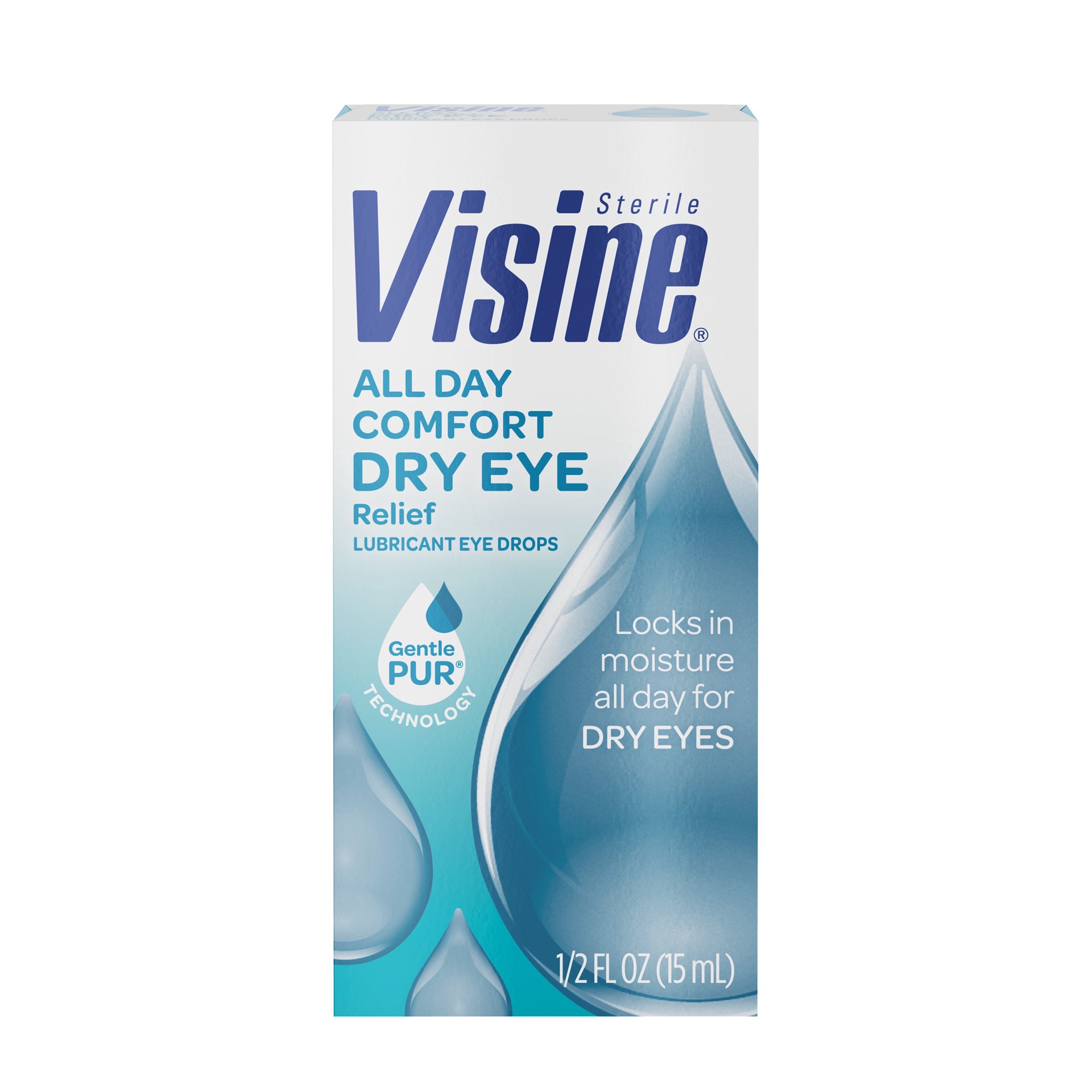 slide 1 of 6, VISINE All Day Comfort Dry Eye Relief Eye Drops, 0.5 Fl. Oz, 0.50 fl oz