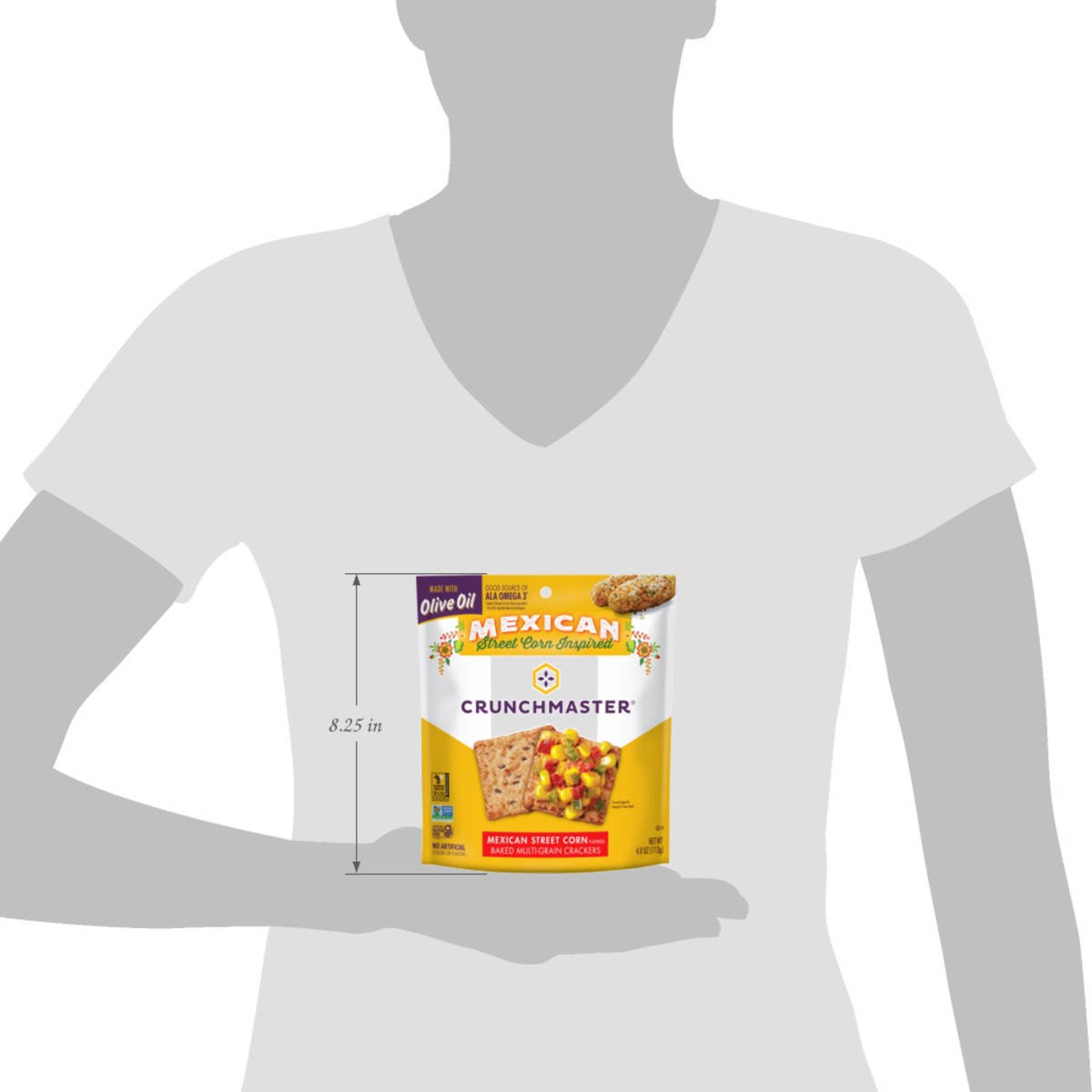 slide 8 of 8, Crunchmaster Mexcn Strt Crn, 4 oz