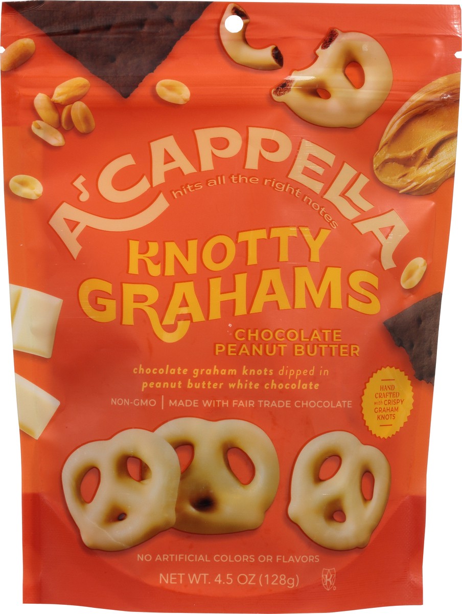 slide 5 of 9, A'Cappella Chocolate Peanut Butter Knotty Grahams 4.5 oz, 4.5 oz