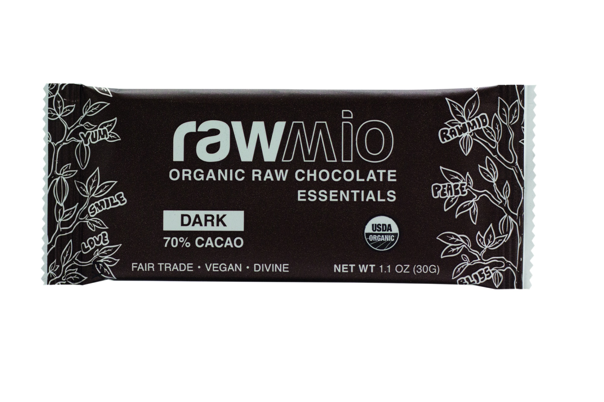 slide 1 of 1, Rawmio Essential Chocolate Bar - Dark, 1 ct