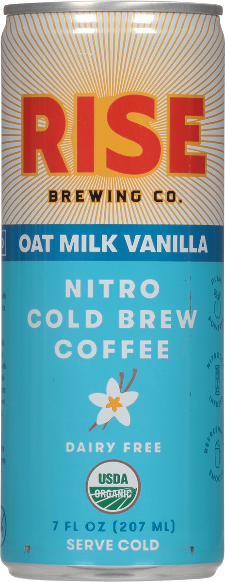 slide 6 of 9, RISE Brewing Co. Oat Milk Vanilla Nitro Cold Brew Coffee, 7 fl oz