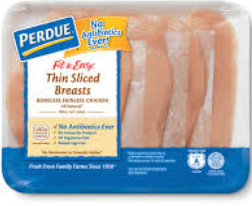 slide 1 of 1, Perdue Abf Fresh Thin Sliced Boneless Breast, per lb