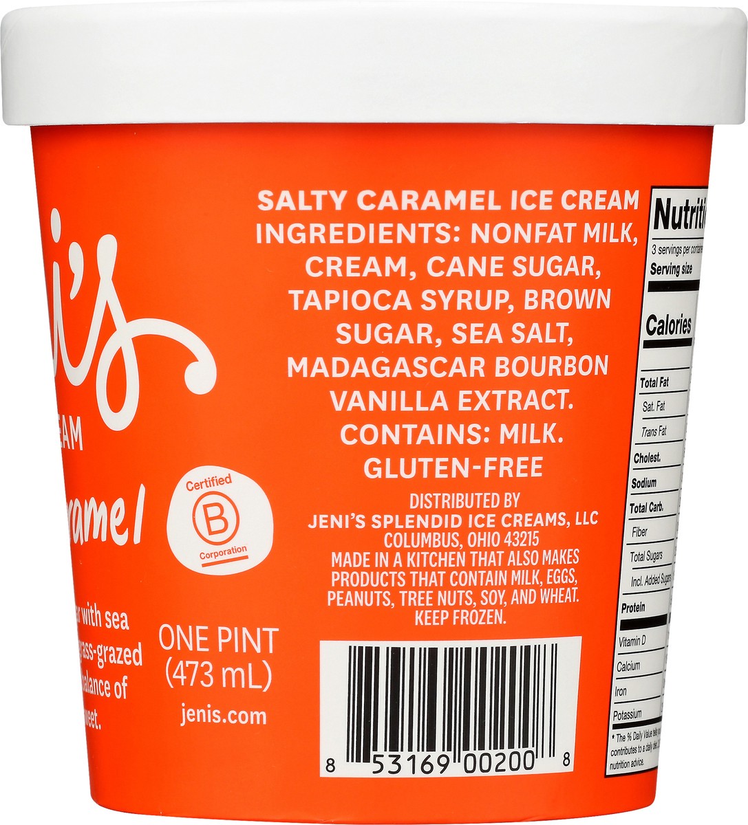 slide 8 of 9, Jeni's Salty Caramel Ice Cream 1 pt, 1 pint