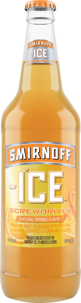 slide 1 of 10, Smirnoff Ice Screwdriver Malt Beverage 24 oz, 24 fl oz