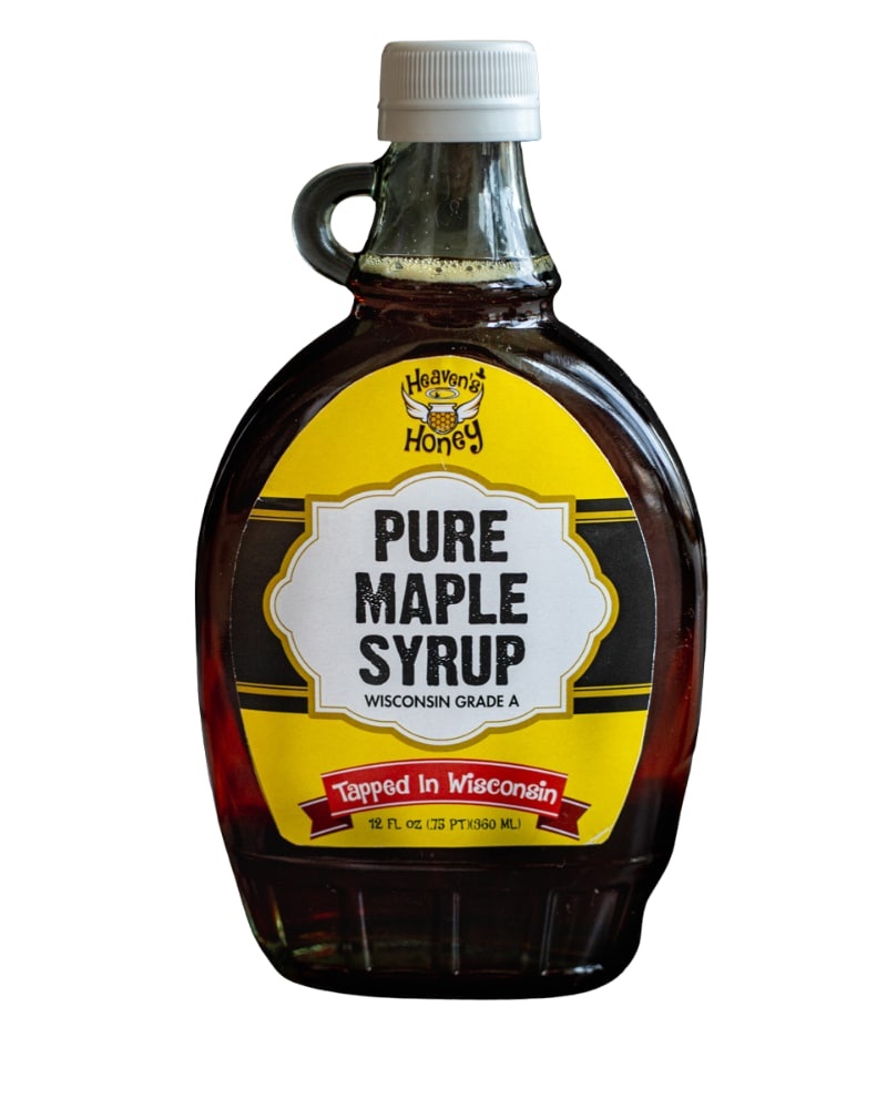 slide 1 of 1, Heaven's Honey Inc. Pure Maple Syrup, 12 fl oz