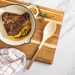 Hy-Vee Seasons Nylon Basting Spoon In Gold And Linen