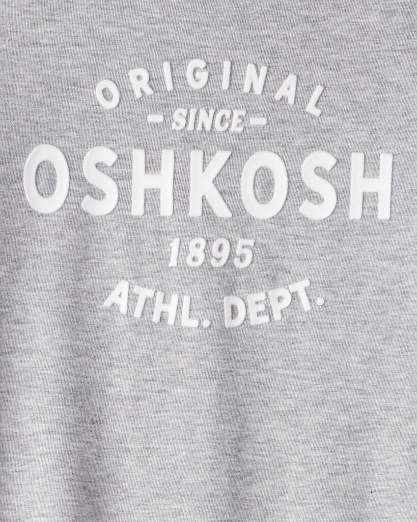 slide 2 of 2, Oshkosh Kid Jersey OshKosh Logo Long-Sleeve Shirt - Grey Light Grey 10, 1 ct