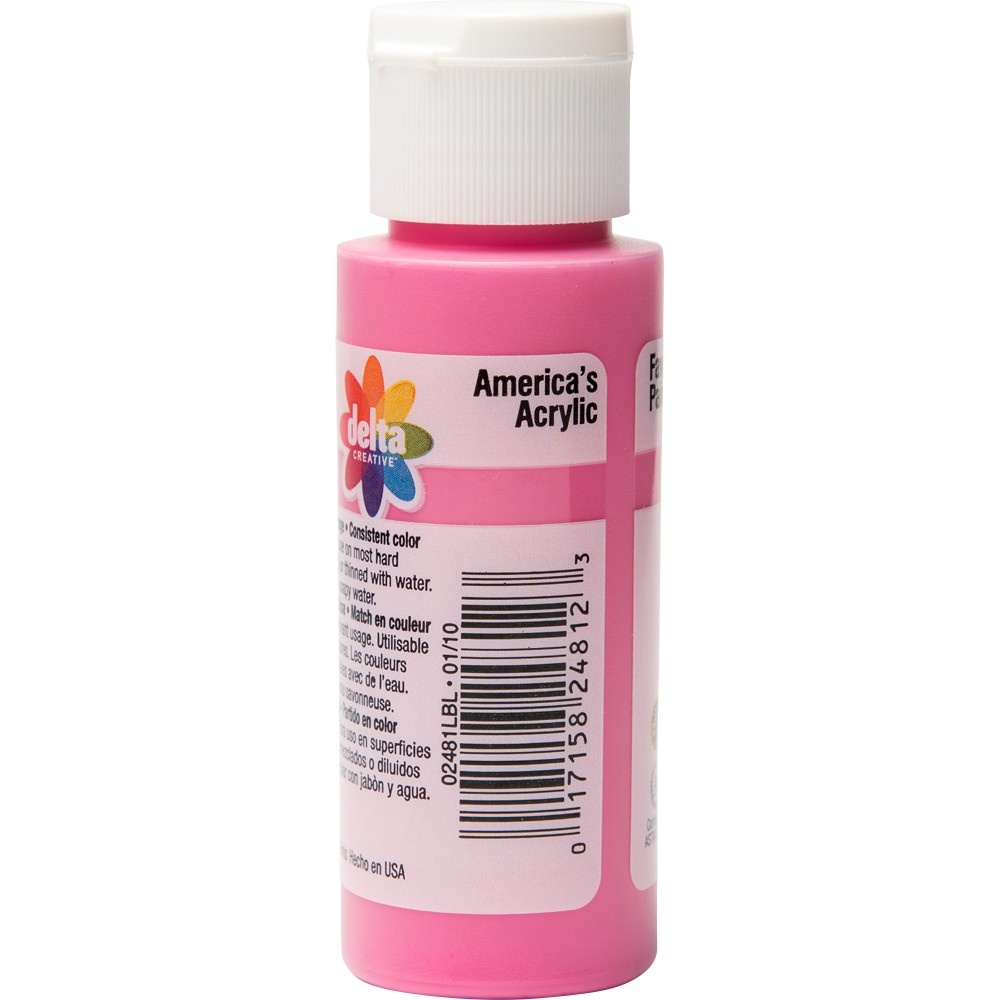 slide 2 of 3, Delta Creative Ceramcoat Acrylic Craft Paint - Fuchsia, 2 fl oz