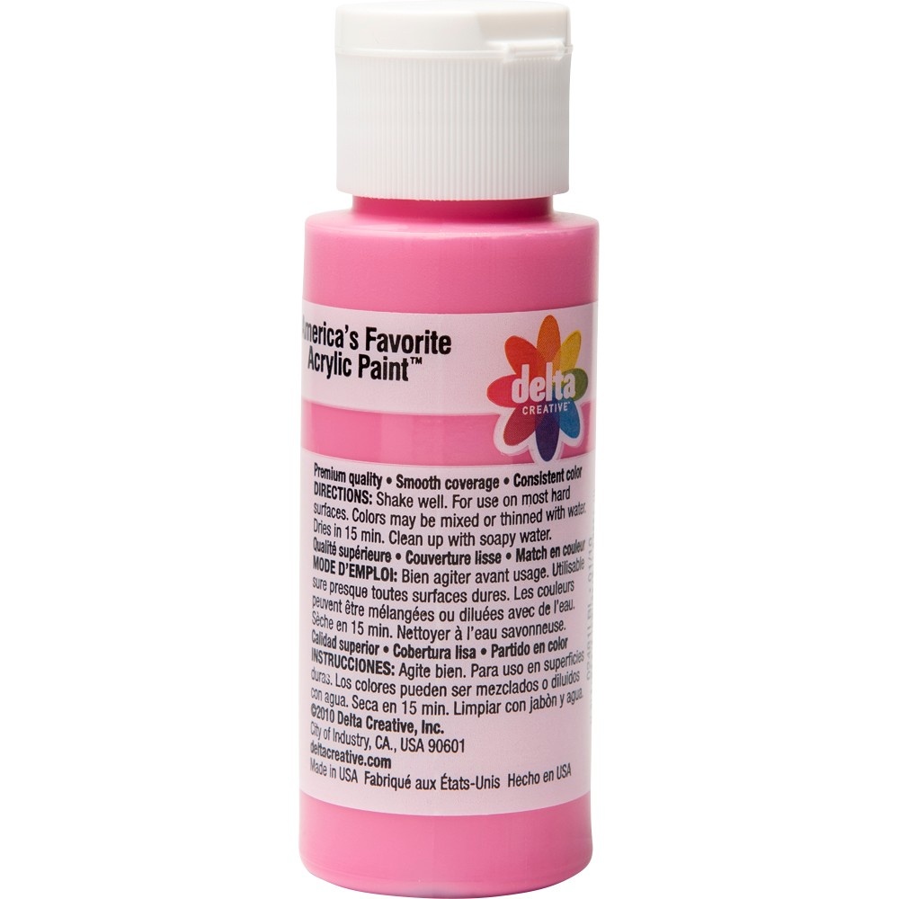 slide 3 of 3, Delta Creative Ceramcoat Acrylic Craft Paint - Fuchsia, 2 fl oz