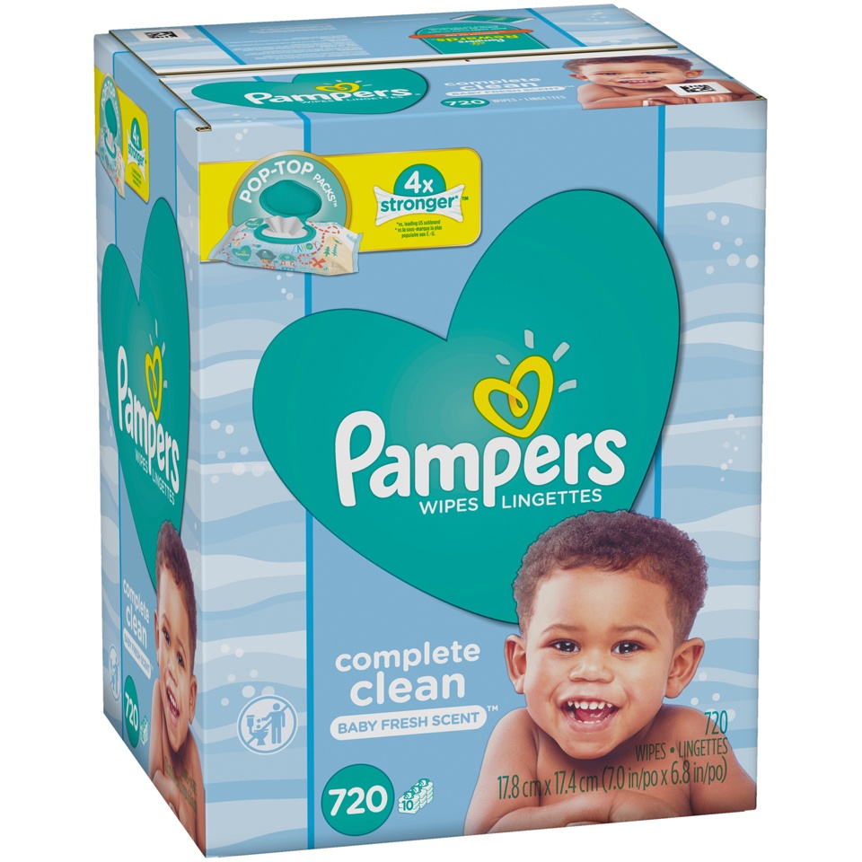 slide 2 of 3, Pampers Wipes Complete Clean, 720 ct