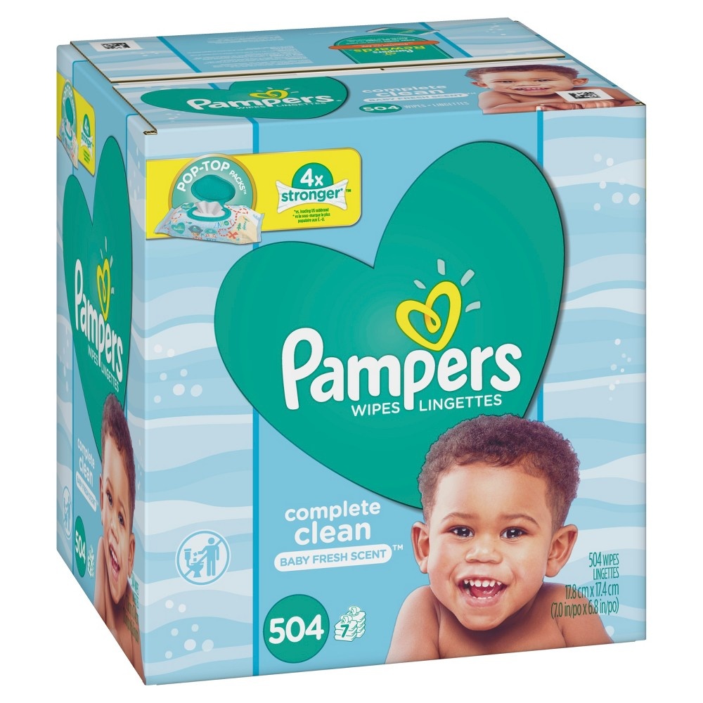 slide 2 of 3, Pampers Wipes Complete Clean, 504 ct