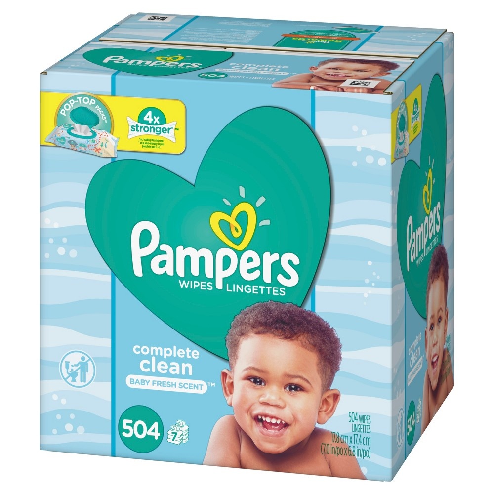 slide 3 of 3, Pampers Wipes Complete Clean, 504 ct