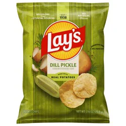 Lay's Potato Chips Dill Pickle Flavored 2 1/2 Oz