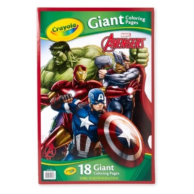 slide 1 of 7, Crayola Avengers Giant Coloring Pages, 1 ct