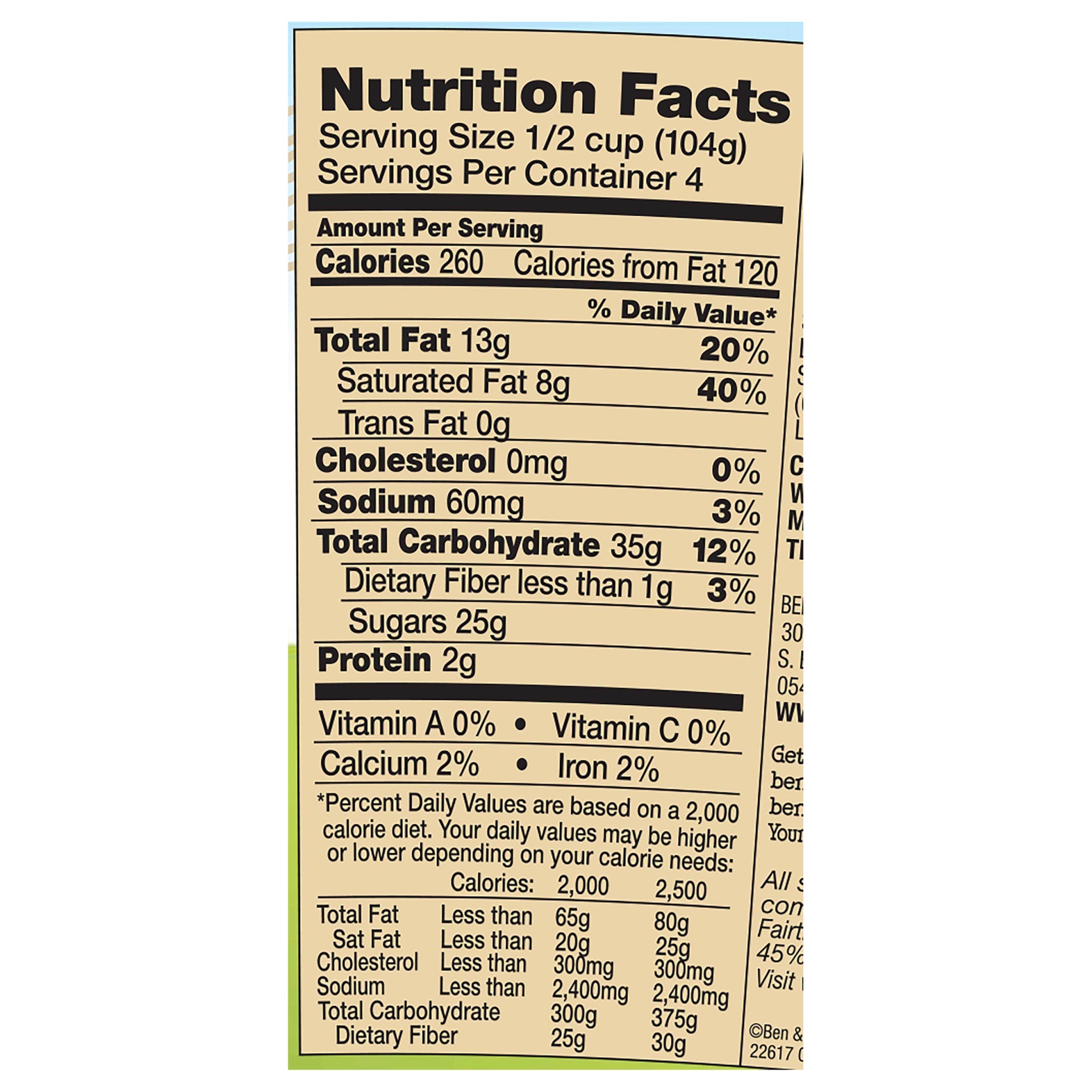 slide 2 of 2, Ben & Jerry's Cinnamon Buns Non Dairy Frozen Dessert, 1 pint