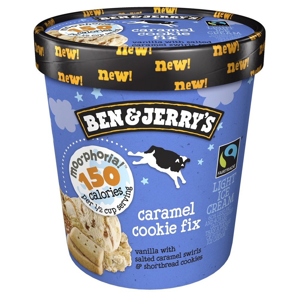 slide 5 of 5, Ben & Jerry'sMoophoria Caramel Cookie Fix Ice Cream, 1 pint