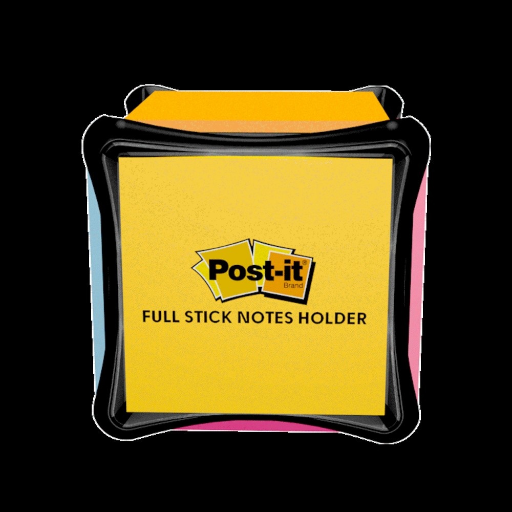 slide 2 of 4, Post-it Full Stick Notes Dispenser Black, 1 ct