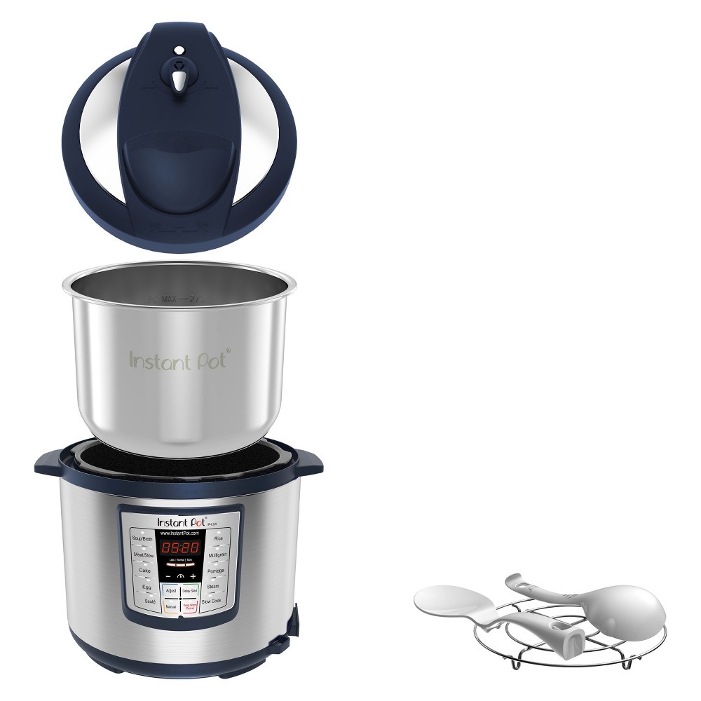 slide 2 of 4, Instant Pot Lux 1000W Electric Pressure Cooker with Accessories - Navy, 1 ct