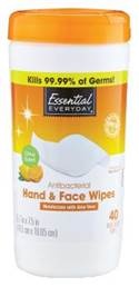 slide 1 of 1, Essential Everyday Citrus Wipe Canister, 40 ct