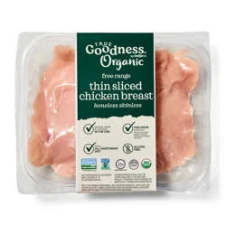 True Goodness Organic Thin-Sliced Boneless Skinless Breasts