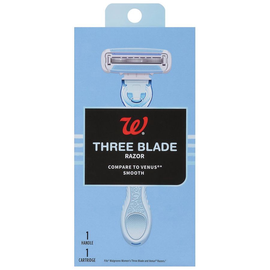 slide 1 of 1, Walgreens Women's Smooth 3-Blade System + Cartridge, 1 ct