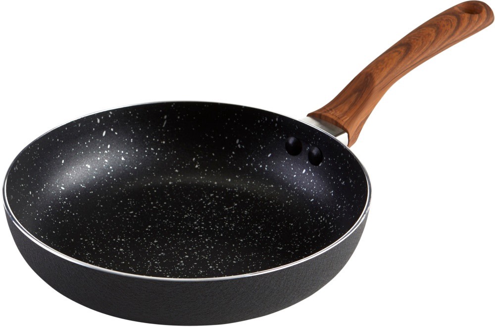 slide 1 of 1, IMUSA 8" Fry Pan with Wood Handle, 8 in