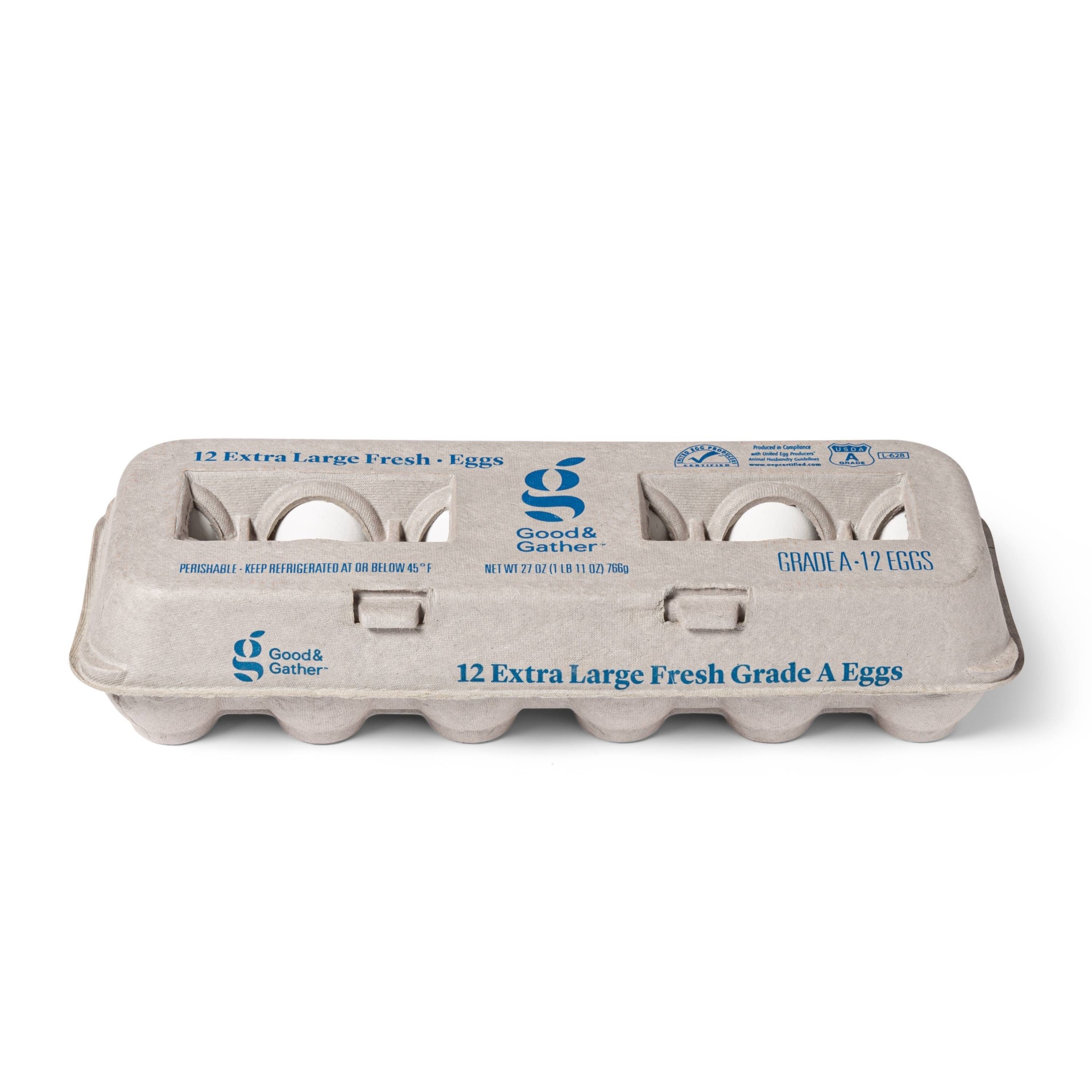 Grade A Extra Large Eggs - Good & Gather 12 ct