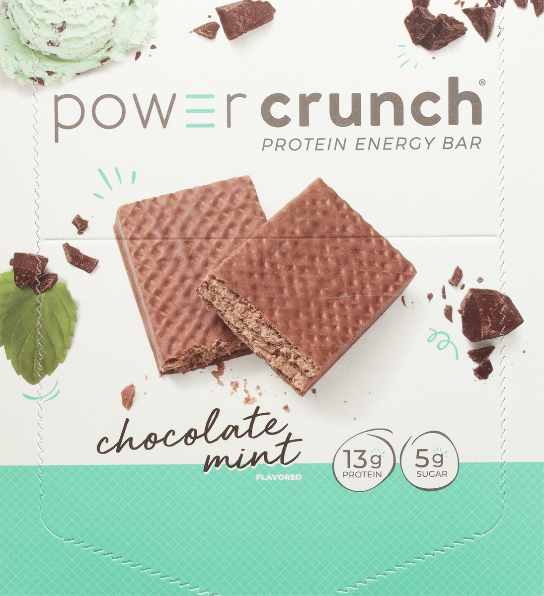 slide 6 of 11, Power Crunch Chocolate Mint Flavored Protein Energy Bar 12 - 1.4 oz Bars, 12 ct