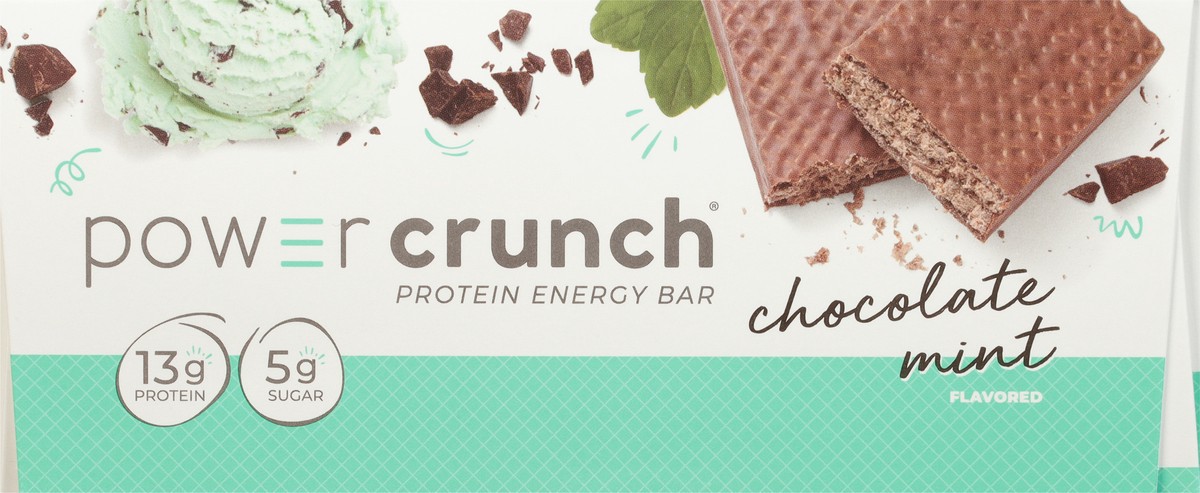 slide 7 of 11, Power Crunch Chocolate Mint Flavored Protein Energy Bar 12 - 1.4 oz Bars, 12 ct