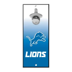 Detroit Lions Bottle Opener Sign 5"x11"