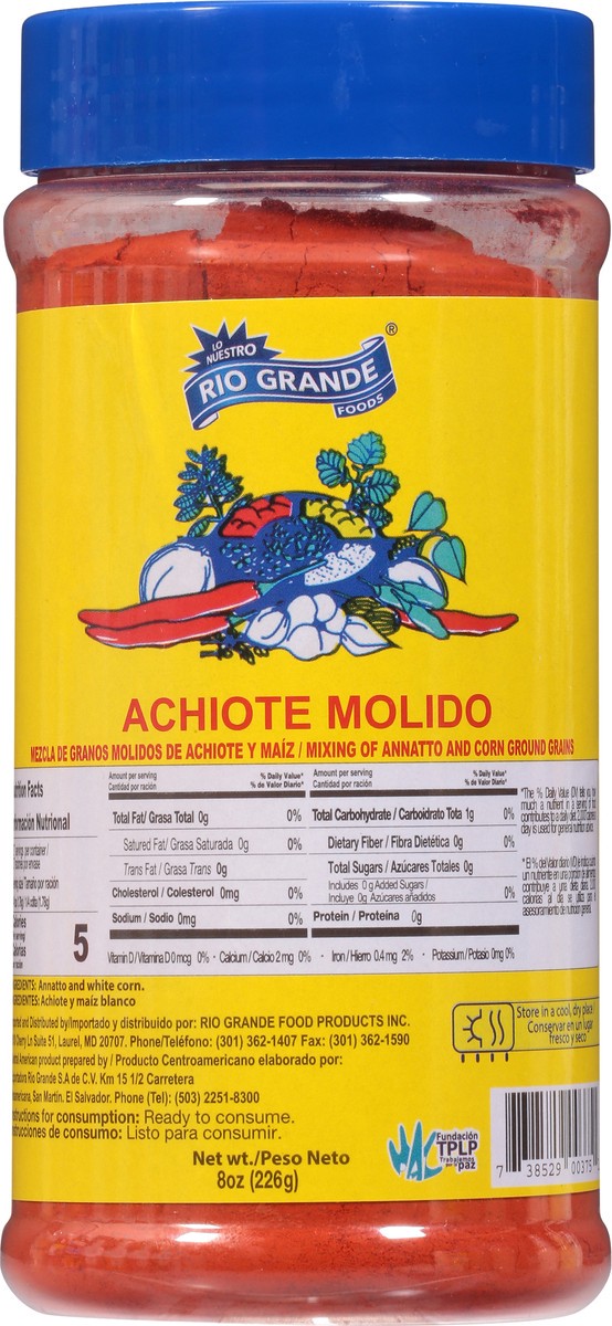 slide 5 of 9, Rio Grande Achiote Molido 1 8 oz, 8 oz