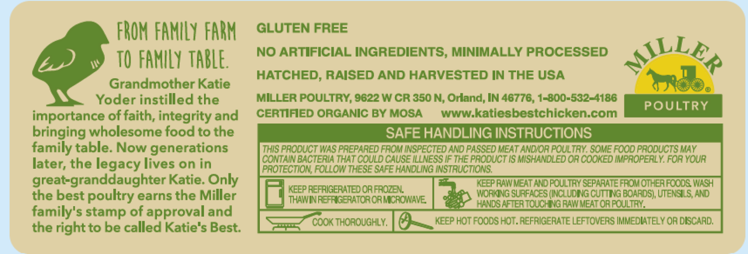 slide 2 of 3, Katies Best Organic Chicken Tenders, per lb