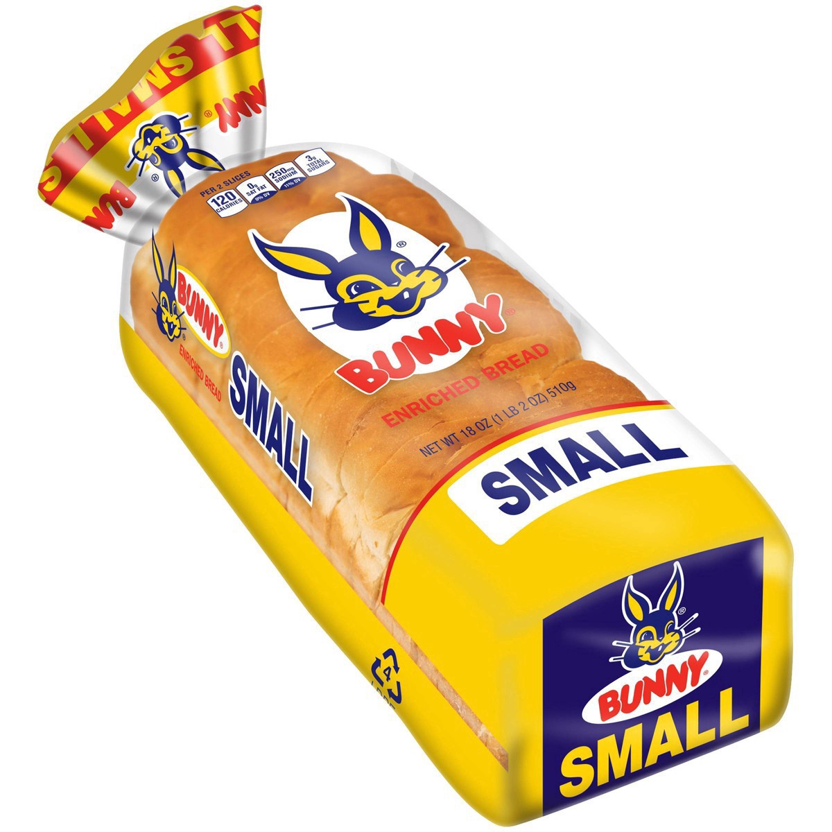 slide 16 of 18, Bunny Bread Small, Enriched Sliced White Bread, 18 oz Loaf, 18 oz