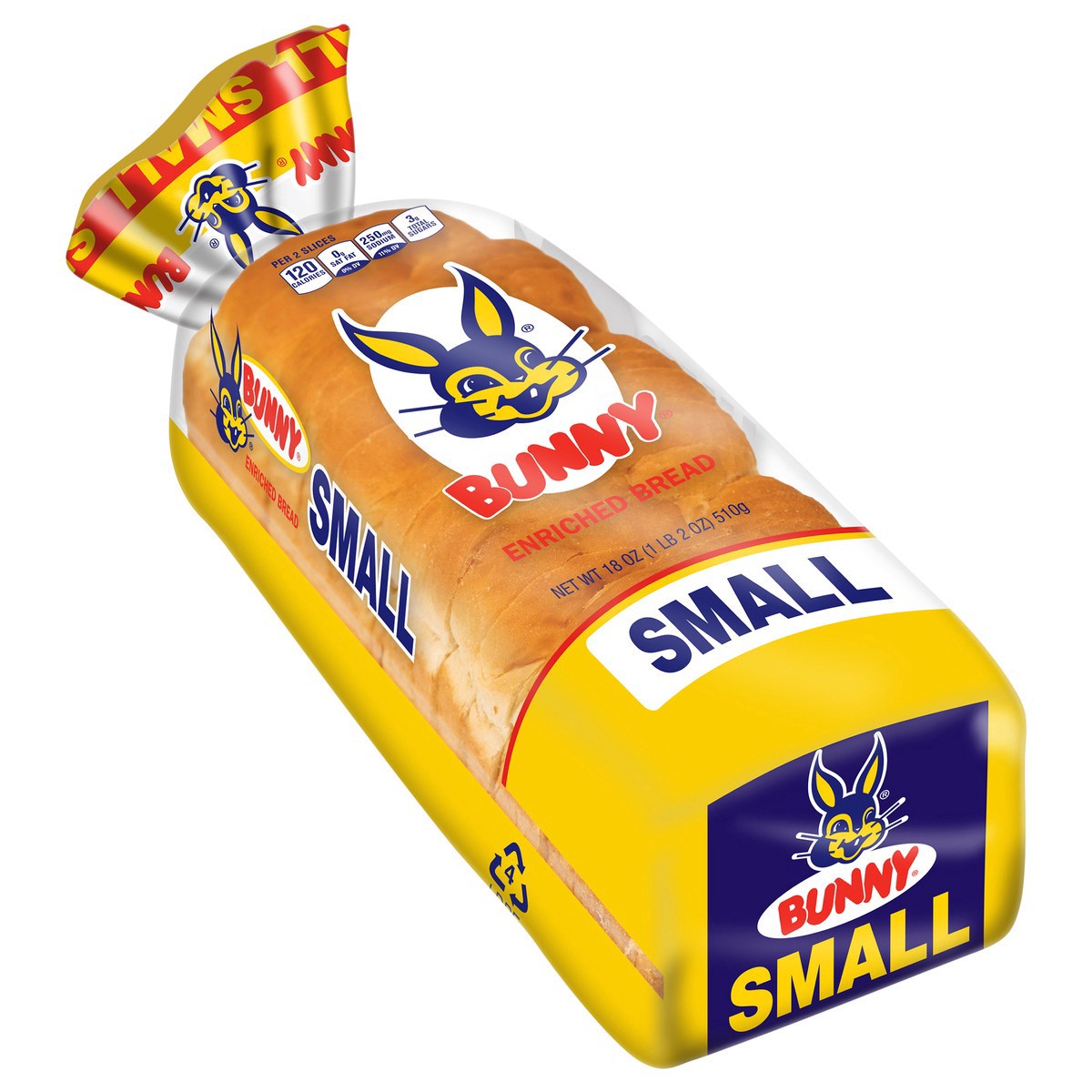 slide 15 of 18, Bunny Bread Small, Enriched Sliced White Bread, 18 oz Loaf, 18 oz