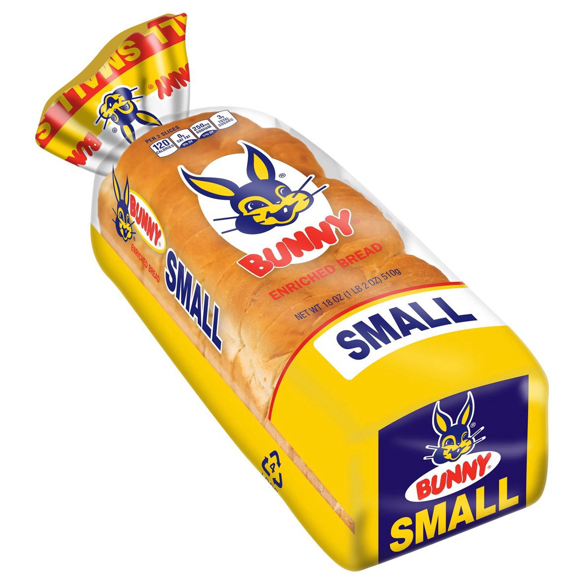 slide 5 of 18, Bunny Bread Small, Enriched Sliced White Bread, 18 oz Loaf, 18 oz