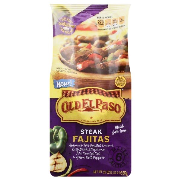 slide 1 of 1, Old El Paso Steak Fajitas, 20 oz