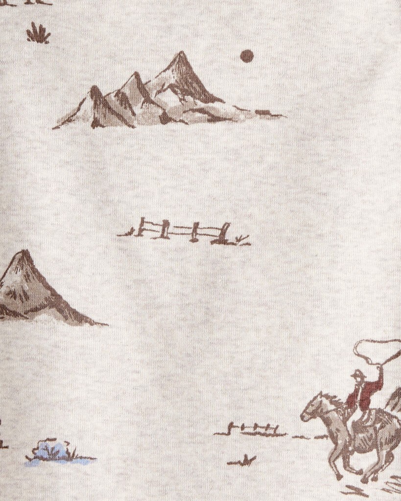 slide 3 of 3, Littleplanet Baby Organic Cotton Pajamas in Western Rodeo Print Western Rodeo 18M, 1 ct