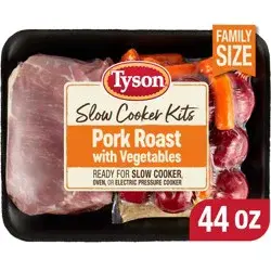 Tyson Slow Cooker Pork Roast with Vegetables Family Size Meal Kit