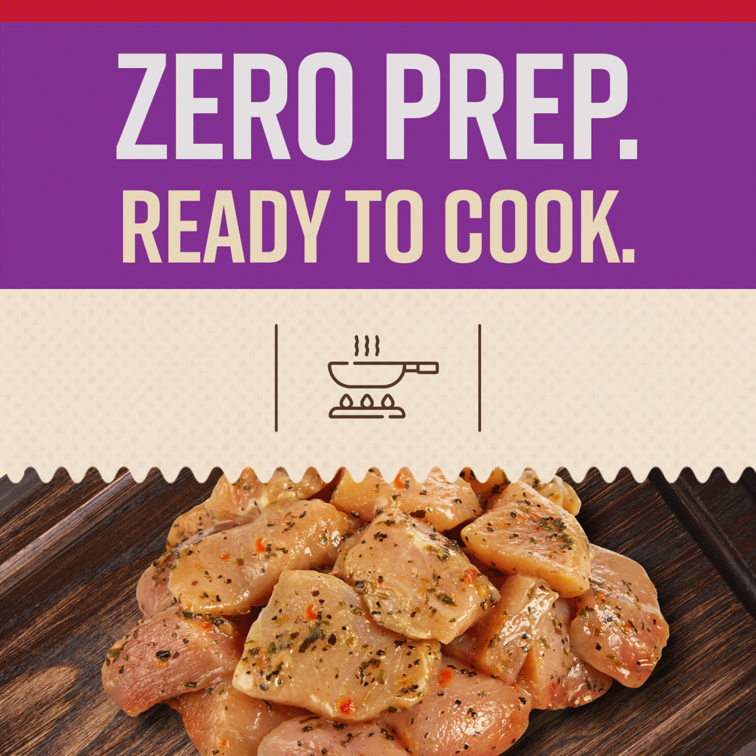 slide 4 of 7, Tyson Garlic & Herb Diced Chicken Breast 16 oz, 16 oz